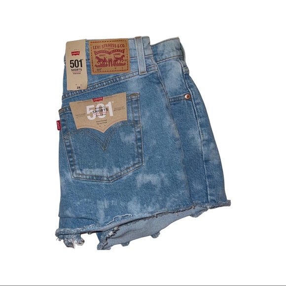Levi’s 501 Acid wash shorts - Picture 2 of 9